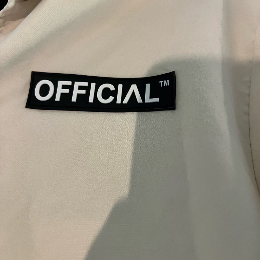 Boohoo Man Official Branded Cream Woven Coach Jacket - Picture 4 of 7